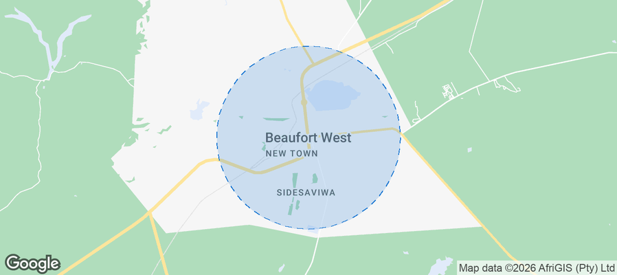 Beaufort West Airbnb map